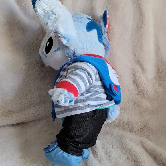 Build A Bear Disney Snowflake Fun Stitch Sound Clothing Slippers Jacket  RARE - Picture 8 of 10